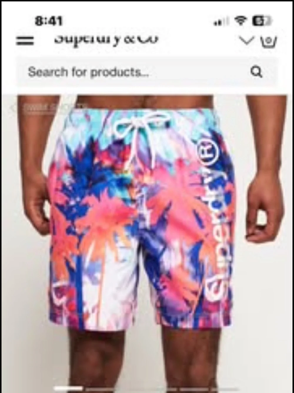 SUPERDRY MENS SWIM TRUNKS! 🩳 Sz M! Very Good Condition!